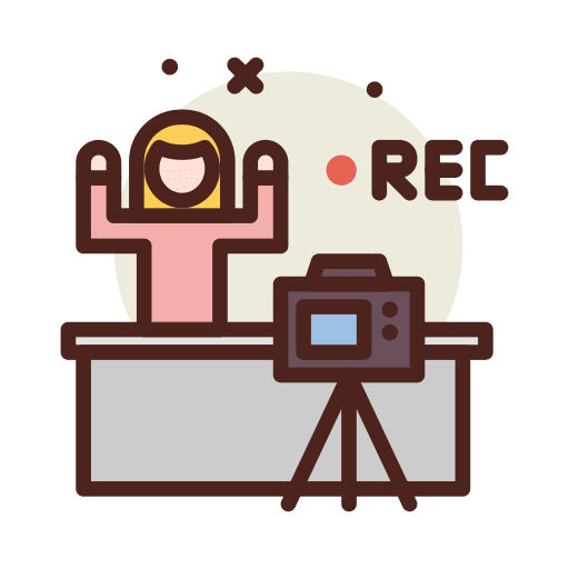 Vlog food and restaurant live vlog icon Vlog food and restaurant live vlog icon