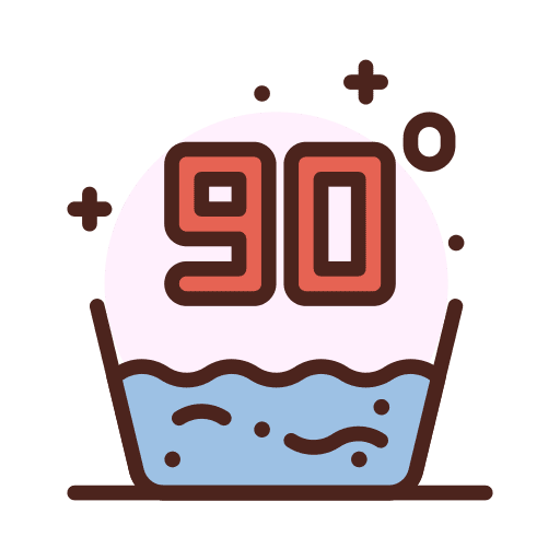 90 warm hot cotton icon