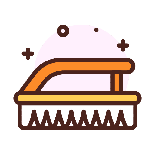 Brush household cleaning furniture and household icon