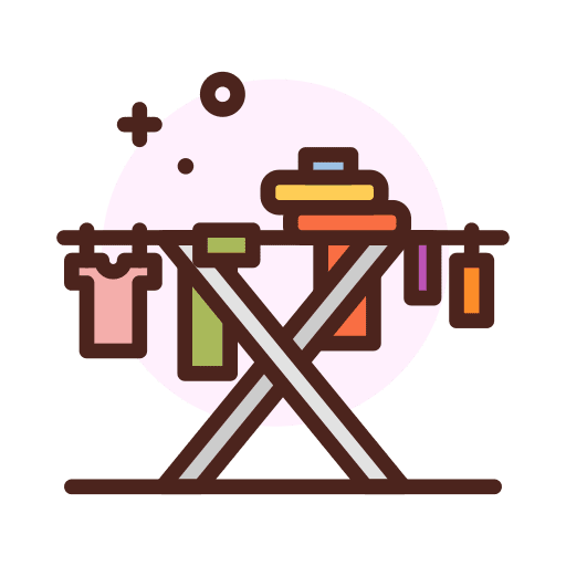 Dryer clothing furniture and household laundry icon