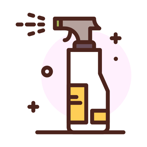 Spray chemical clean bottle icon
