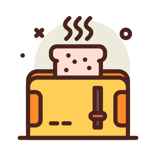 Toaster appliance food and restaurant food icon Toaster appliance food and restaurant food icon