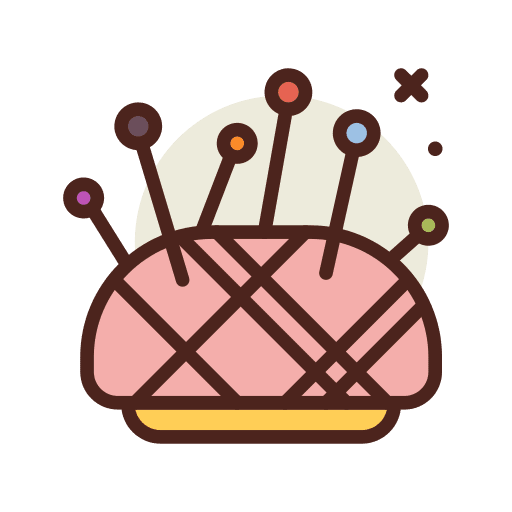 Pin cushion pin cushion holder pin holder icon