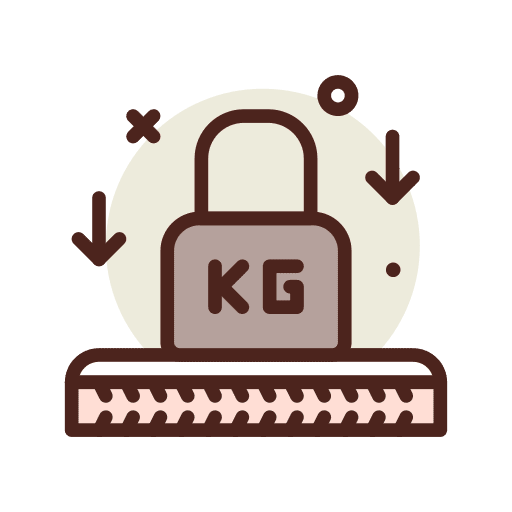 Strong shapes and symbols clothing material icon