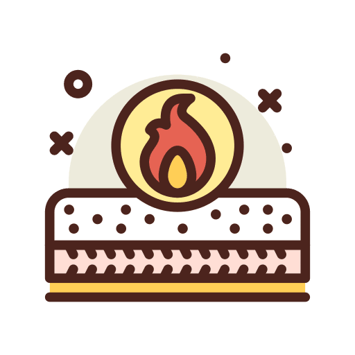 Fire textile resistant fire icon Fire textile resistant fire icon