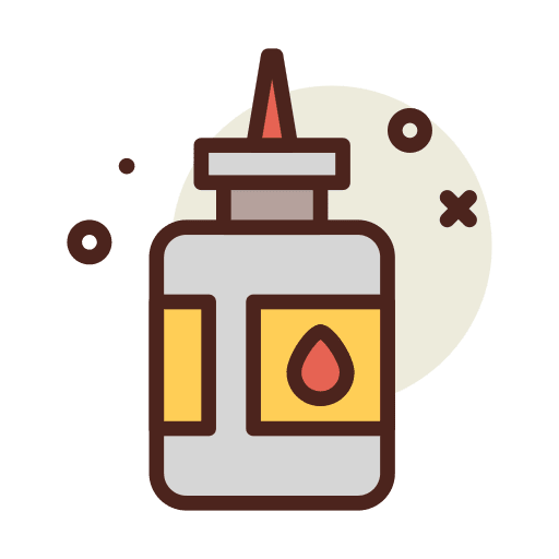 Glue oil tailor sewing icon Glue oil tailor sewing icon