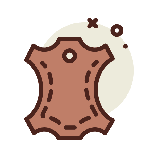 Leather textile material hobbies and free time icon Leather textile material hobbies and free time icon