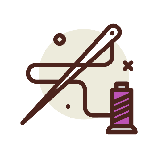 Sewing art and design fashion designer sew icon Sewing art and design fashion designer sew icon