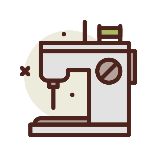 Sewing machine diy hobbies and free time atelier icon Sewing machine diy hobbies and free time atelier icon