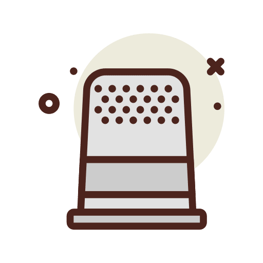 Thimble hobbies and free time needle protector sewing thimble icon Thimble hobbies and free time needle protector sewing thimble icon