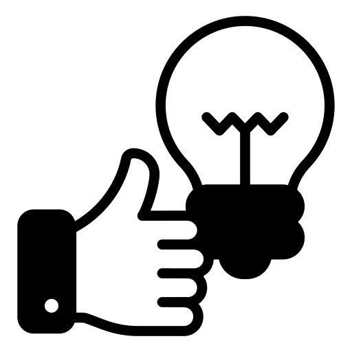 Idea bulb idea bulb networking school icon