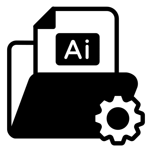 Data management formatting files and folders document icon