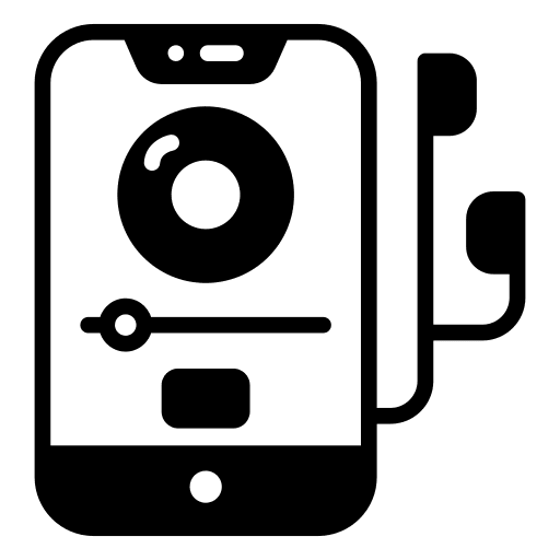 Music player song headphone music player icon