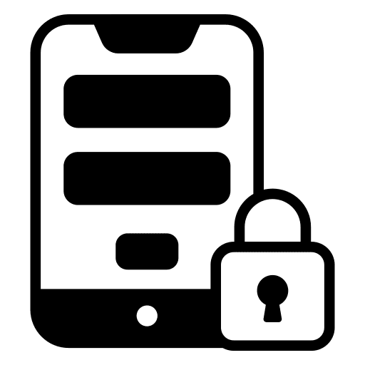 Password unlock pattern secure login icon