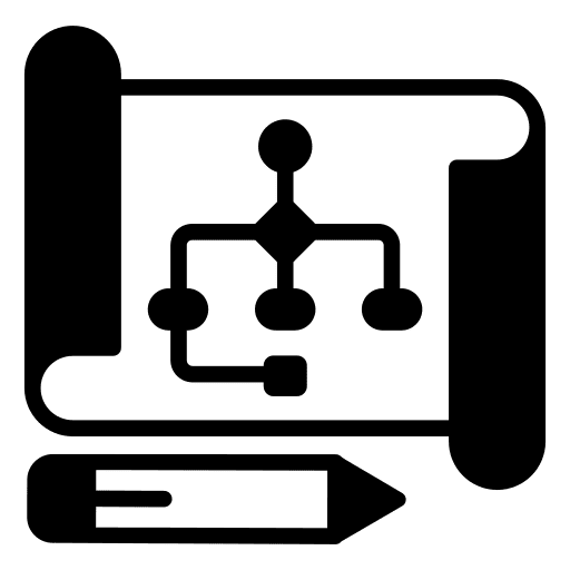 Prototype blueprint prototyping art and design icon