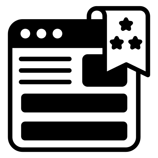 Web rating online best web rating icon