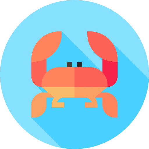 Crab crustacean sea life animals icon Crab crustacean sea life animals icon