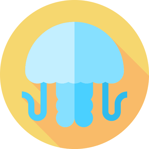 Jellyfish aquarium jellyfish sea life icon Jellyfish aquarium jellyfish sea life icon