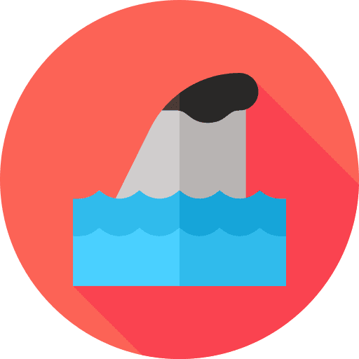 Shark fin shark sea life icon Shark fin shark sea life icon