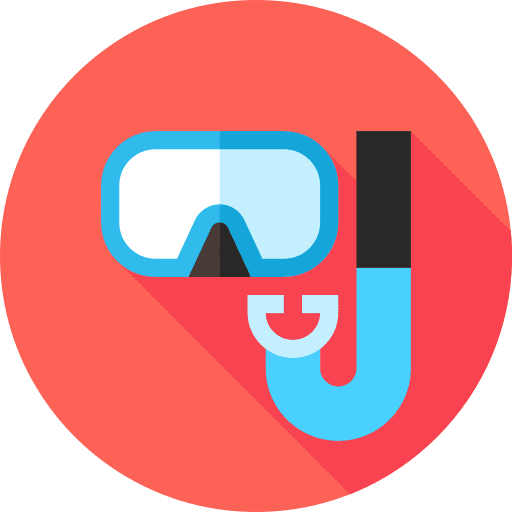 Snorkeling water sports snorkeling sports and competition icon