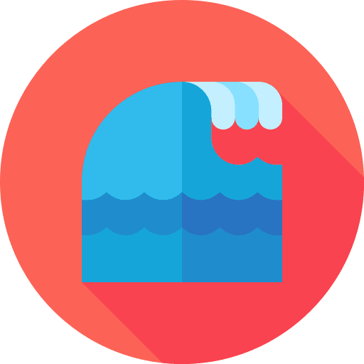 Wave beach wave summer icon