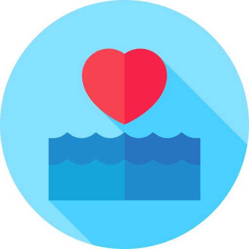 Heart environmental protection sea nature icon Heart environmental protection sea nature icon