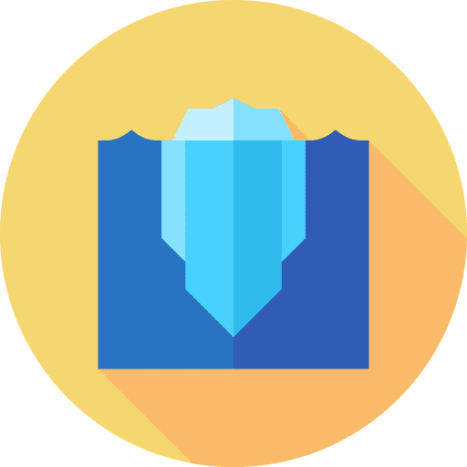 Iceberg climate change glacier melting icon Iceberg climate change glacier melting icon