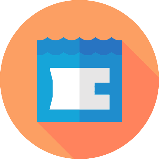 Plastic bag water pollution contamination sea icon Plastic bag water pollution contamination sea icon
