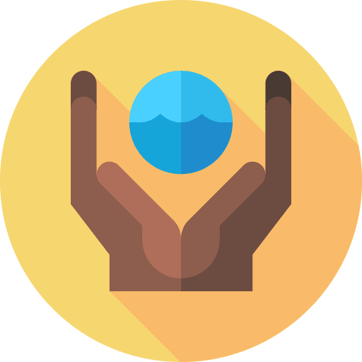Protection world oceans day care water icon Protection world oceans day care water icon