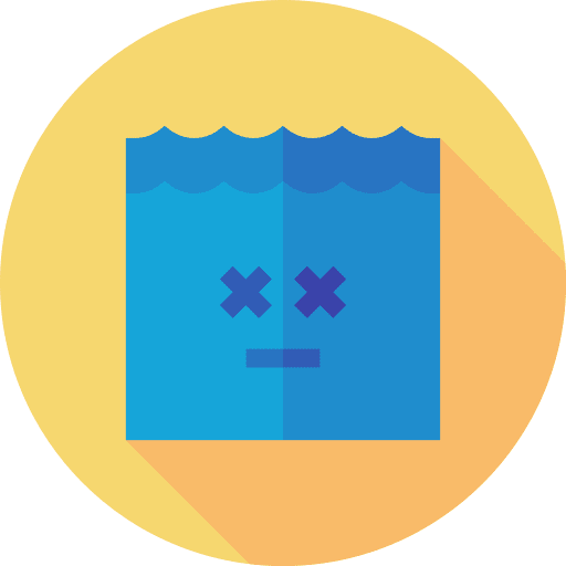 Ocean sea destruction ecology and environment icon Ocean sea destruction ecology and environment icon