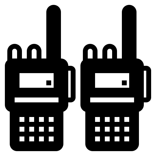 Walkie talkie walkie talkie communications frequency icon