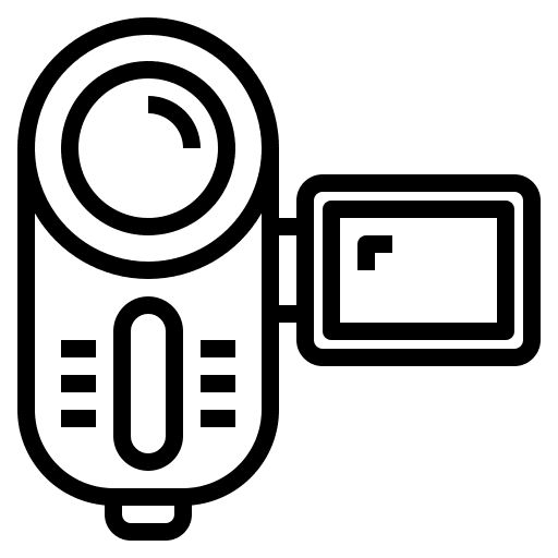 Video recorder video camera electronics handy icon