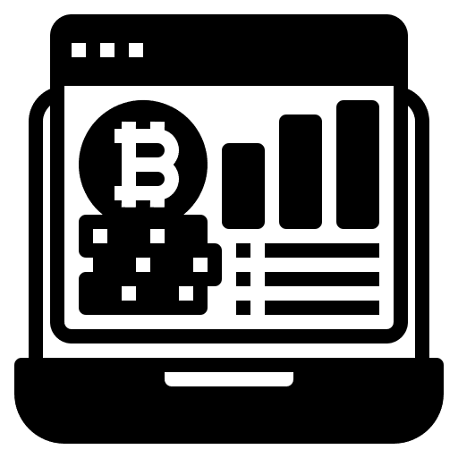 Analysis business and finance bitcoin cryptocurrency icon
