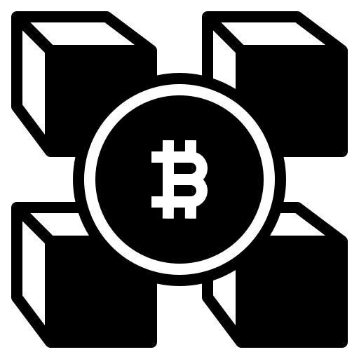 Blockchain ecommerce startup cryptocurrency icon