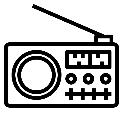 Radio news technology radio box icon Radio news technology radio box icon