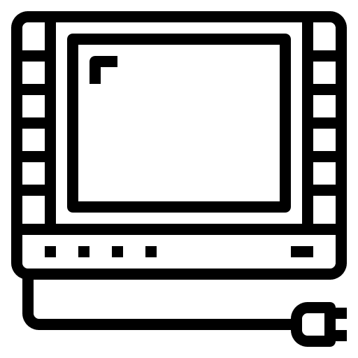 Television electronics technology tv icon Television electronics technology tv icon