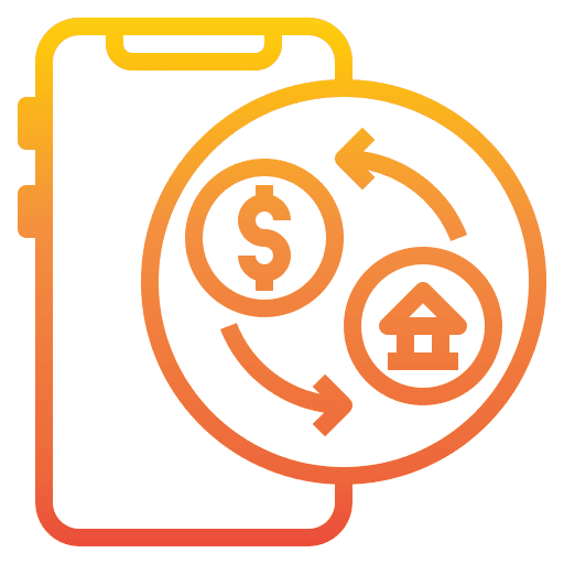 Financial financial online payment digital money icon Financial financial online payment digital money icon