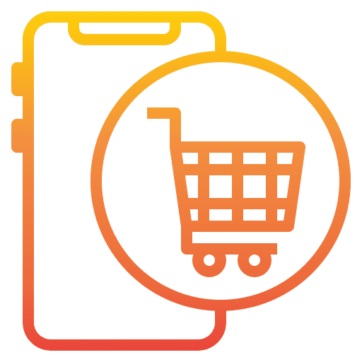 Online shopping eshop commerce and shopping money icon