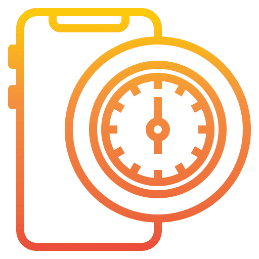 Time mobile schedule time icon