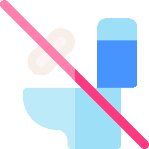 Forbidden no sign menstruation healthcare and medical icon