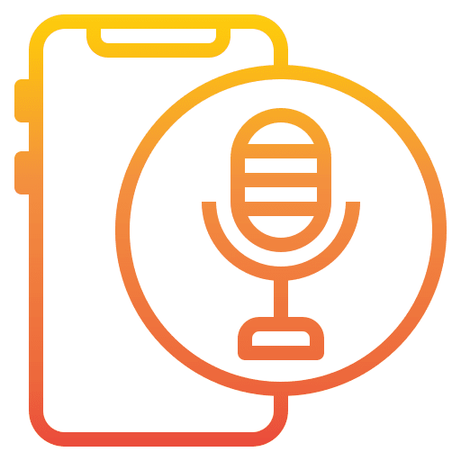 Microphone mobile phone ui smartphone icon Microphone mobile phone ui smartphone icon