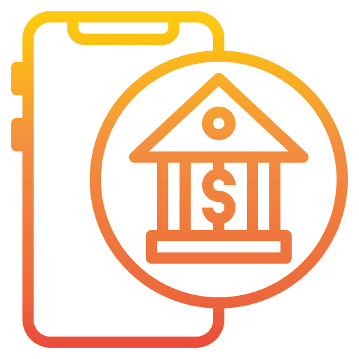 Mobile banking banking online payment transaction icon Mobile banking banking online payment transaction icon