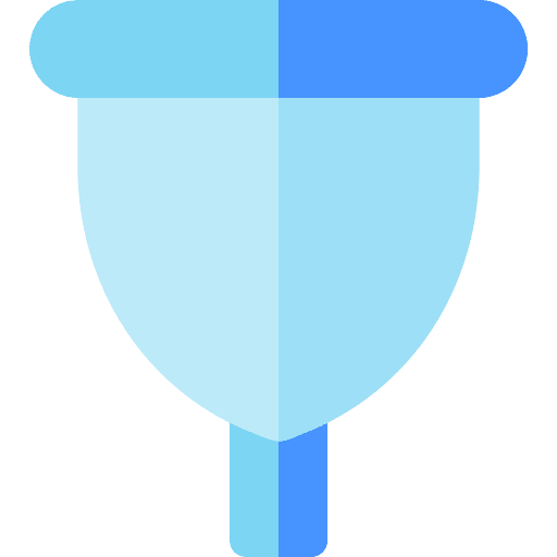 Menstrual cup reusable healthcare and medical period icon Menstrual cup reusable healthcare and medical period icon