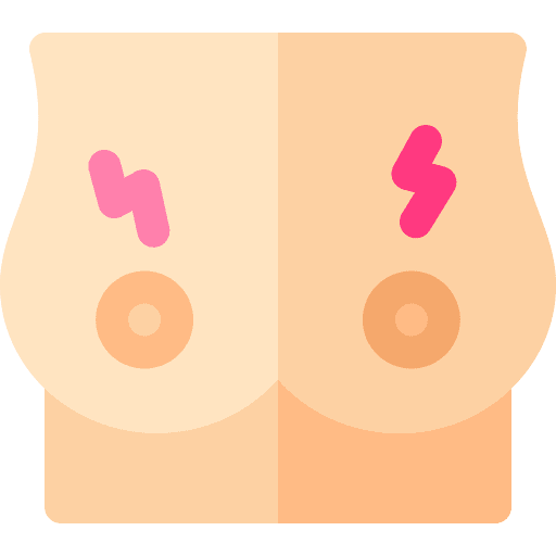 Pain menstruation healthcare and medical body organ icon Pain menstruation healthcare and medical body organ icon