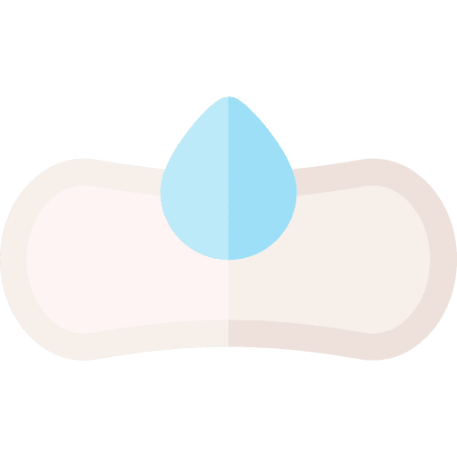 Sanitary pad healthcare and medical period menstruation icon Sanitary pad healthcare and medical period menstruation icon