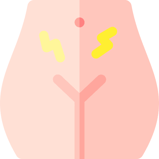 Cramps menstruation healthcare and medical cramps icon