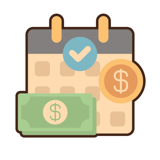 Accruals accruals time and date business icon