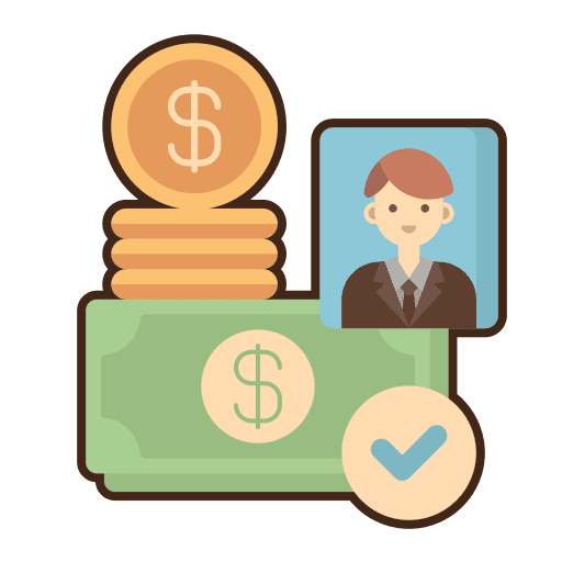 Assets current money budget icon