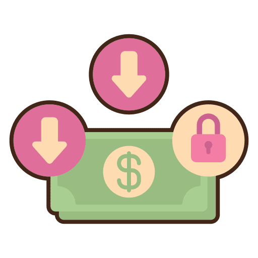 Expenses fixed cost accounting icon