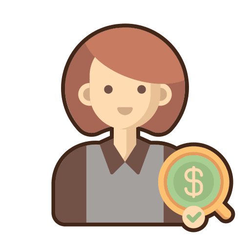 Auditor professions and jobs work worker icon